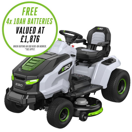 EGO TR4200E 107cm (42") 56V Side Discharge Ride-on Tractor Mower