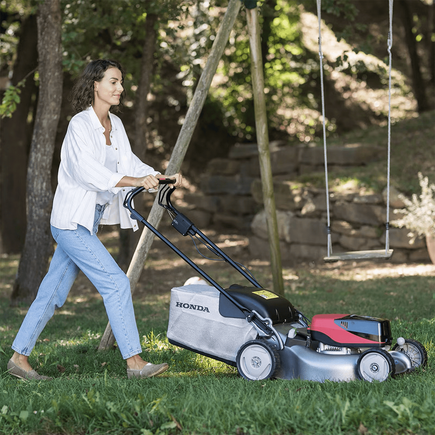 Honda Izy 466 XB 46cm (18") Steel Deck Cordless Push Mower Kit with Versamow