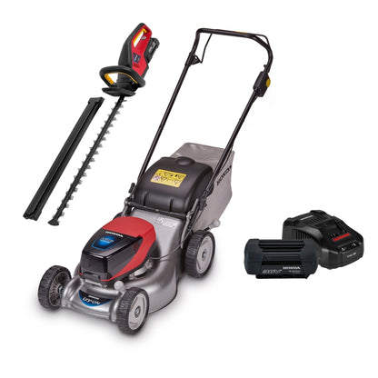 Honda Izy HRG 416 XB 41cm Cordless Lawn Mower Bundle – Cordless Hedgetrimmer, 4Ah Battery & Fast Charger