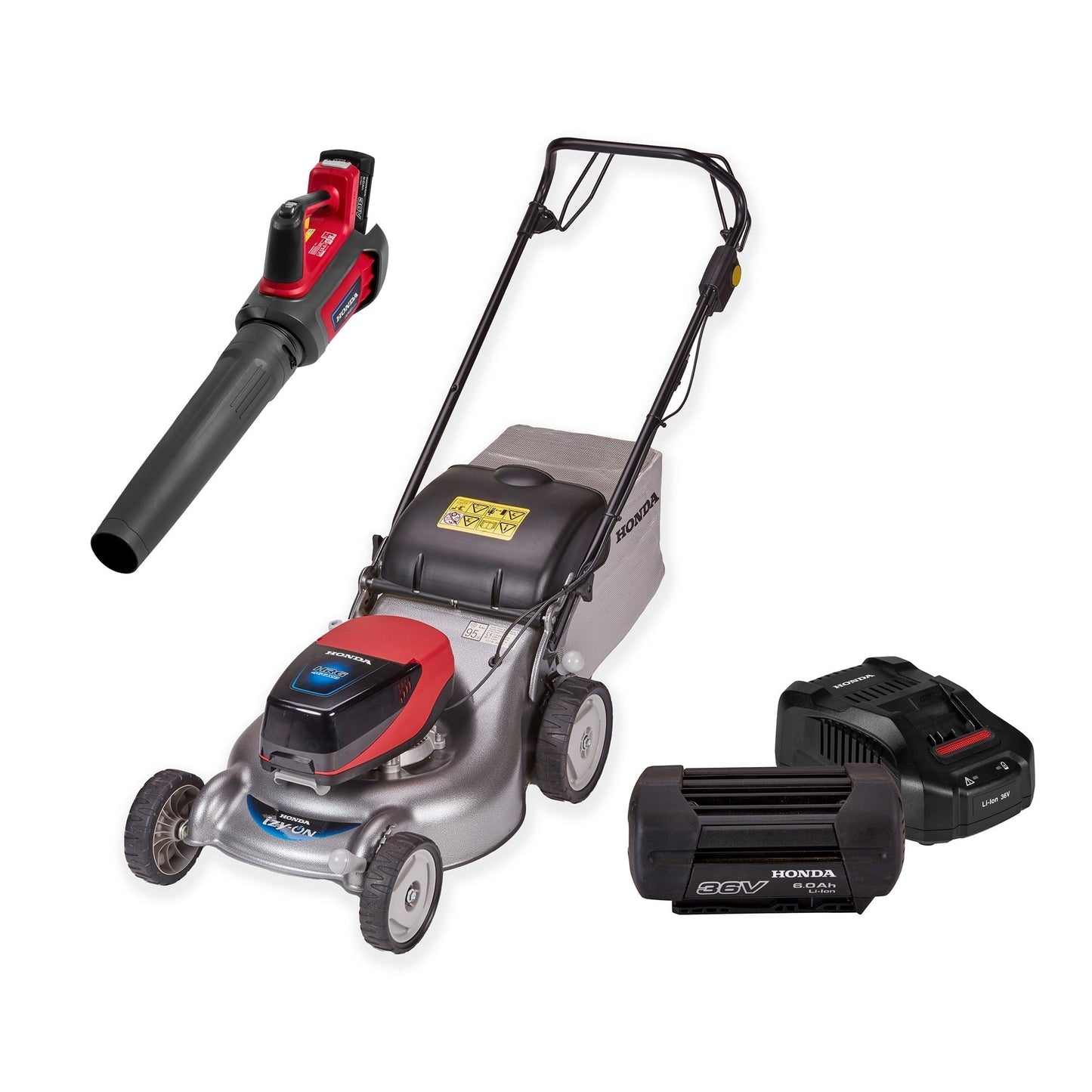 Honda Izy HRG 466 XB 46cm Cordless Lawn Mower Bundle – Cordless Blower, 6Ah Battery & Fast Charger